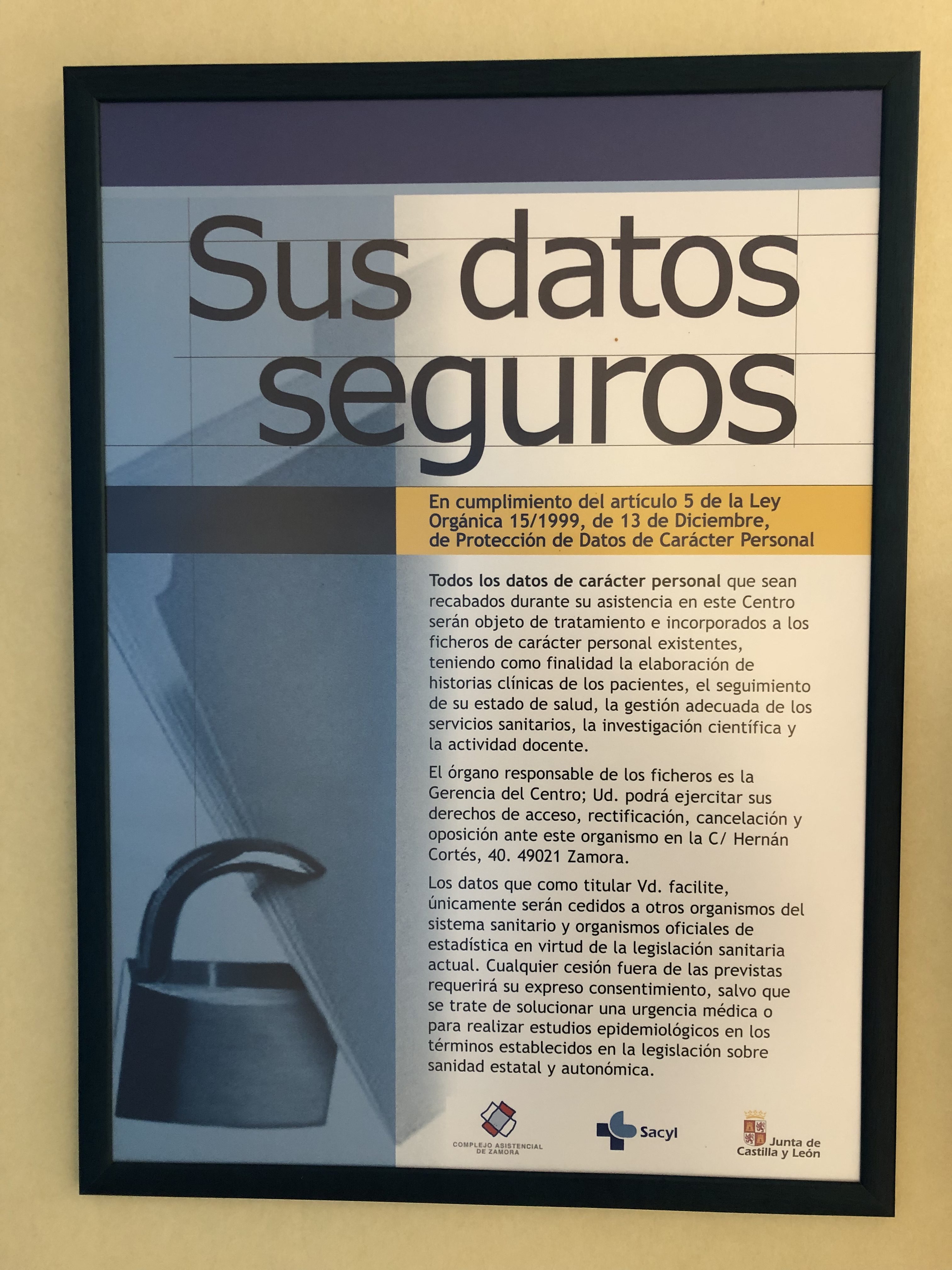 Lex Orgánica y prot. datos en JyC